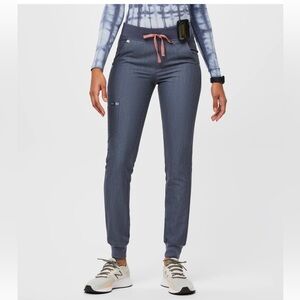 Figs Zamora Jogger scrub pants Heather Denim (gray) size XXS petite